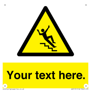 Custom Slippery Stairs Sign